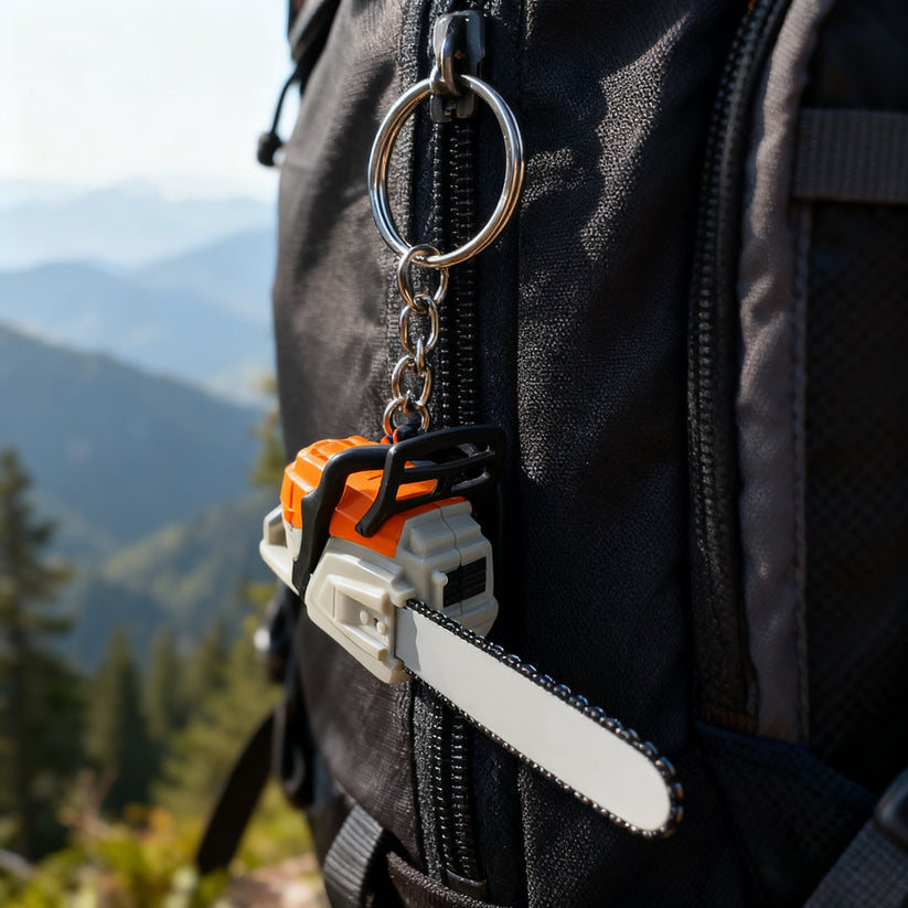 🔥🔧 Chainsaw Keychain | Portable Chainsaw Key Ring